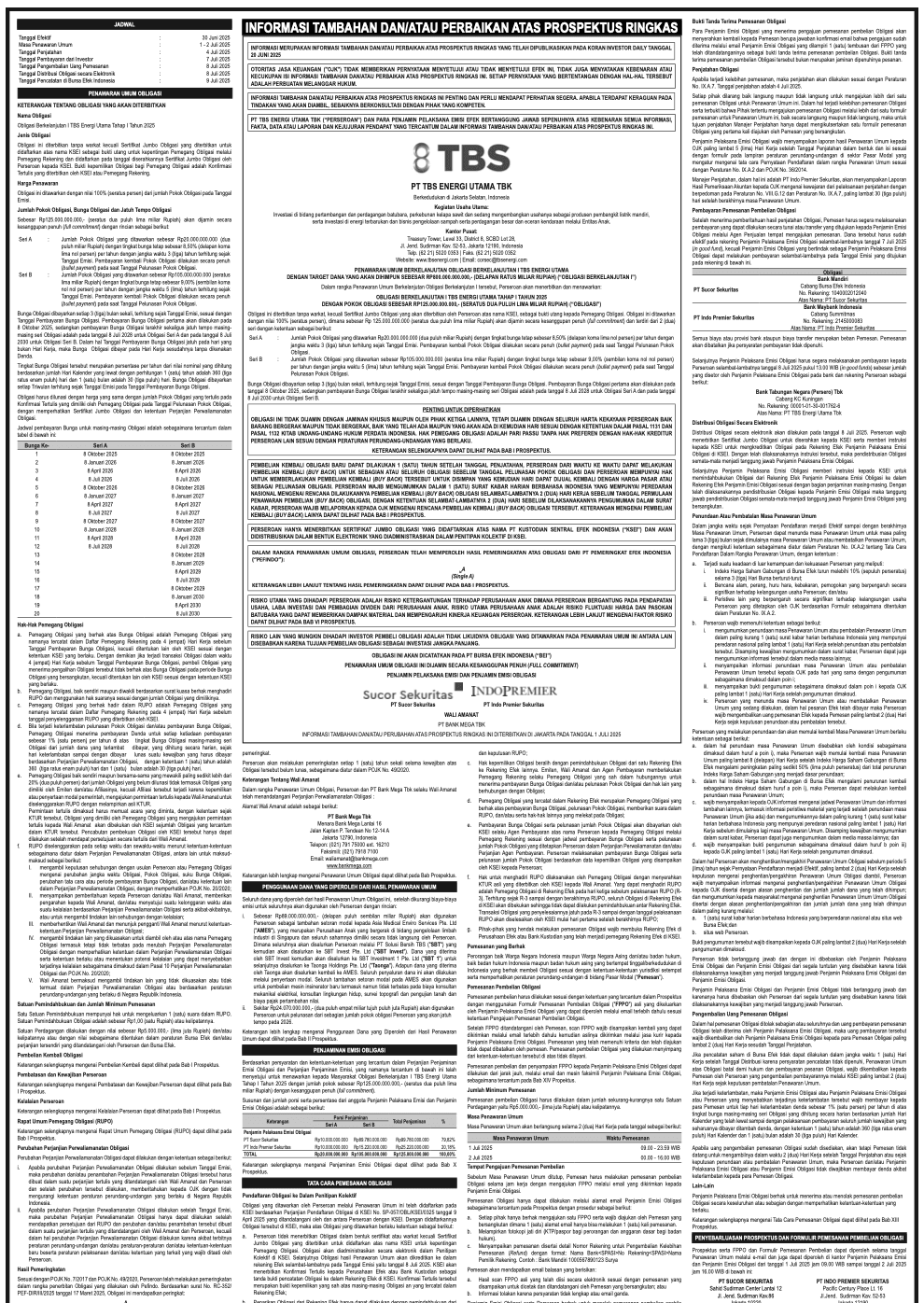 Prospektus 1 July 2025