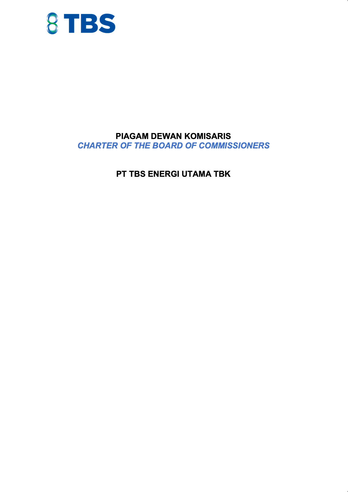 Piagam Dewan Komisaris